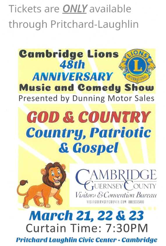 Cambridge Lions Music and Comedy Show